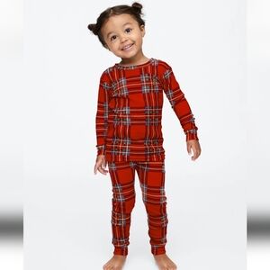 NWT Baby GAP Organic Brushed Cotton Holiday Christmas Pajama Set  3-6 M